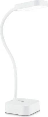 Produktbild von Philips Funktional Rock Schreibtischleuchte, Weiß, Kunststoff, Schlafzimmer, Wohnzimmer, Büro, Modern, IP20, III