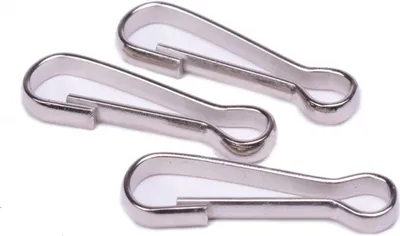 Obrázek produktu pro Karabina kovová délka 30mm nikl - 16 Ks.