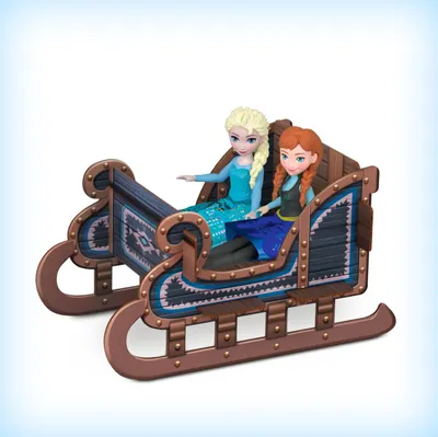 Image de Les petites poupées Anna et Elsa avec leurs amis