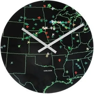 Produktbild von Design Wanduhr Flight Map