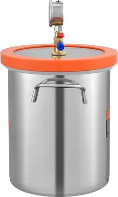 Obrázek produktu pro Vakuová komora 11,4 l - Odplyňování silikonu a pryskyřice - Nerezová ocel - S vakuovou pumpou, skleněným víkem a hadicí - Laboratorní a řemeslné aplikace
