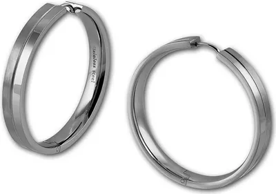 Immagine prodotto di Gioielli per orecchie da donna Amello in acciaio inossidabile color argento opaco ESOS814