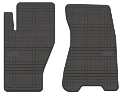 Zdjęcie produktu dla Dywaniki gumowe przednie do Jeep Grand Cherokee II 1998-2005 (SUV) – 2 szt., czarne, dopasowane