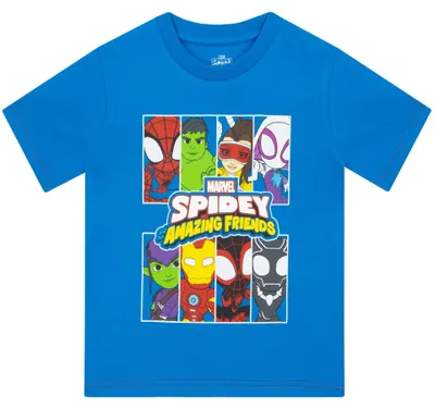 Produktbild von Marvel Spidey Und Seine Super-Freunde T Shirt Jungen | Spiderman Tshirt Kinder | T-Shirts Für Jungen | Blau 116