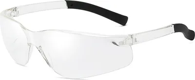 Produktbild von Damen Fahrrad-Sonnenbrille, Sonnenschutz, transparent, großer Rahmen, winddicht, staubdicht, Anti-UV, klare Sicht, Augenschutz, Reit-Sonnenbrille, Fahrradzubehör