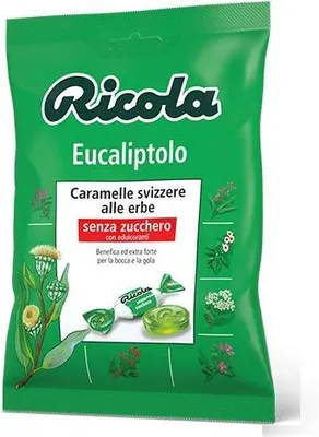 Produktbild von Ricola Eucaliptolo bonbon Eukalyptol und Menthol erfrischend ohne zucker 70g
