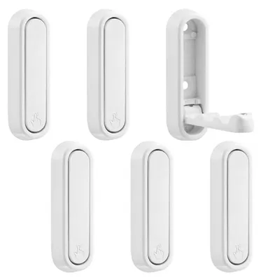 Klappbare Wandhaken weiß, 1 Stück, 7,2 cm
