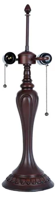 Zdjęcie produktu dla Clayre & Eef podstawa lampy lampa stołowa Tiffany Ø 17x60 cm brązowy plastik