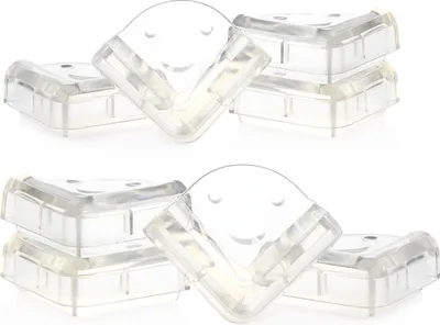 Produktbild von com-four® 8x Eckenschutz - Kantenschutz Baby für Tisch und Kommode - Tischkantenschutz für Babys und Kleinkinder - L-Form, transparent und selbstklebend