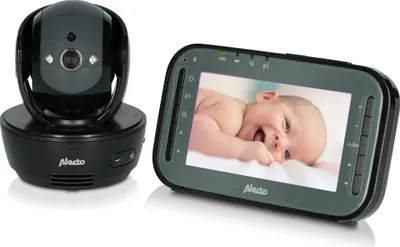 Produktbild von Alecto DVM200MBK - Babyphone mit Kamera und 4,3"-Farbdisplay, Schwarz