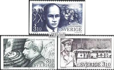 Produktbild von Briefmarken Schweden 1987 Mi 1443-1445 (kompl.Ausg.) postfrisch Humanität