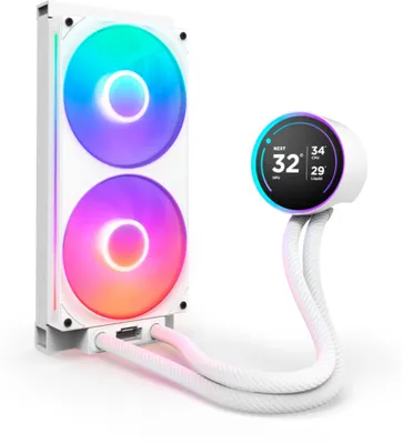 Image de NZXT Kraken Elite 280 RGB Processor Refroidisseur de liquide tout-en-un 14 cm Blanc 1 pièce(s)
