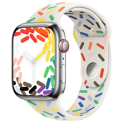 Zdjęcie produktu dla Pasek sportowy Apple Watch 42 mm / 44 mm / 45 mm / 49 mm Pride Edition S/M