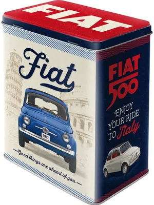 Produktbild von Nostalgic-Art - Vorratsdose L  - Fiat 500 Good things are ahead of you