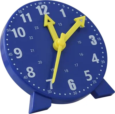 Produktbild von Uhr Lehrmittel Lernmodell Spielzeug Grundschüler Kinder Kognitive Zeit Werkzeug Blau