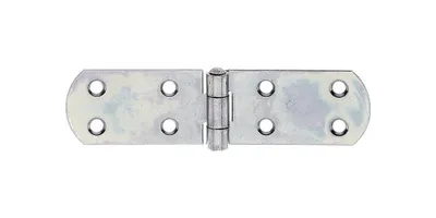 Zdjęcie produktu dla Alberts 845612 Zawias skrzynkowy, z nitowanym trzpieniem, ocynkowany, pasywowany grubowarstwowo, 156 x 35 mm, zestaw 20 szt