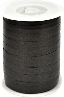 Produktbild von Geschenkband Ringelband 10mm x 250m Rolle Schwarz