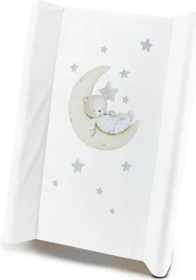 Produktbild von Wickelauflage 50x70 cm - stabile Wickeltischauflage fürs Babybett - abwaschbare Wickelunterlage mit Lineal
