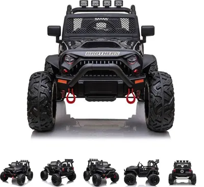 Produktbild von ES-Toys Kinder Elektrofahrzeug Offroad 2x 200 Watt MP3 EVA-Reifen Servo Lenkung schwarz