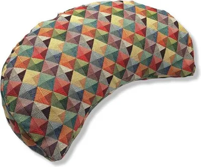 Image de Coussin en coton et coquillage - Design exclusif - Coussin de méditation - Lavable - Coussin de yoga -