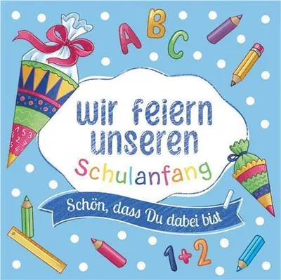 Produktbild von RP 20 Servietten Unser Schulanfang blau 33x33cm