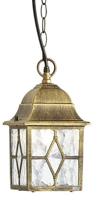 Zdjęcie produktu dla Klasyczna lampa wisząca antyczne złoto IP23 - London