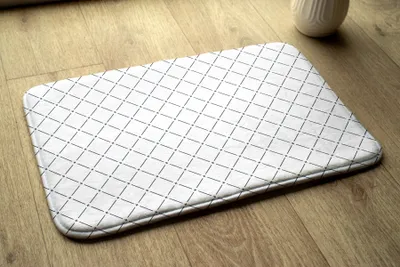 Obrázok produktu pre Kúpeľňová Rohožka Protišmyková - Kúpeľňová Predložka Absorpčná - 75x45 - Geometrický vzor