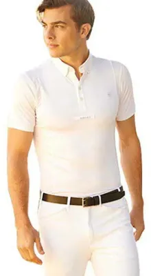 Produktbild von Ariat Tek Kurzarm-poloshirt Weiß L Mann Weiß L