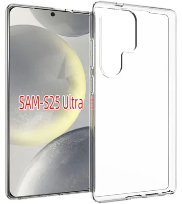 Produktbild von Mobigear Basics Transparente Schutzhülle für Samsung Galaxy S25 Ultra – Flexible TPU-Hülle, transparent