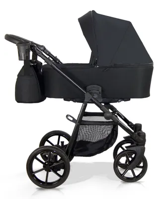 Produktbild von Milukids Risso 3-in-1 Kombikinderwagen Schwarz mit Babyschale (RIS-15)