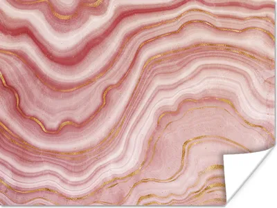 Produktbild von MuchoWow® Poster Achat - Rosa - Edelsteine - Kristall 120x90 cm - Wandbild