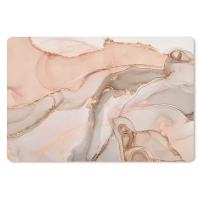 Obrázok produktu pre Podložka pod myš - Mramor - Ružová - Ružová - 60x40cm - Rohožka pod myš