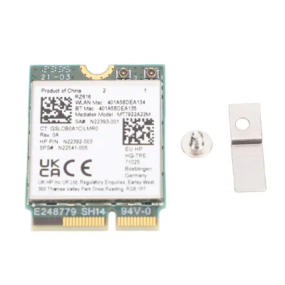 Image de RZ616 MT7922A22M Adaptateur de module de carte WiFi6E M.2, 5374 Mbit/s, Bluetooth 5.2, tri-bande, pour Windows 10 et 11