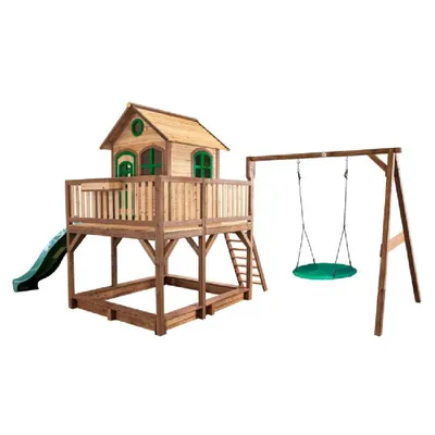 Produktbild von Axi Playhouse Liam Nestschaukel 277 x 613 x 291 cm Holz Natur Grün
