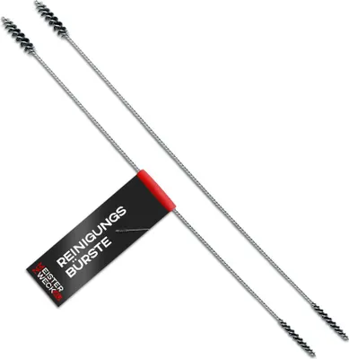 Two cleaning brushes with a tag.