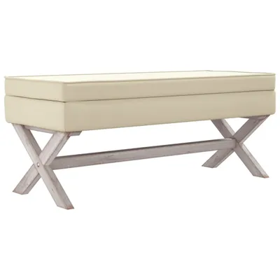 Obrázek produktu pro Stolička s úložným prostorem 110 x 45 x 49 cm len