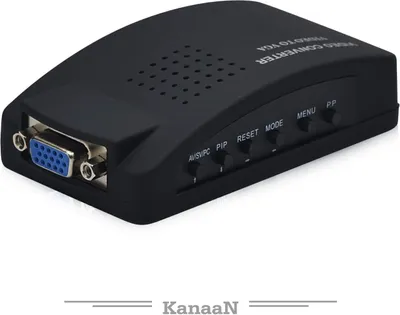 Produktbild von ANTCOOL AV-auf-VGA-Videokonverter mit Pip-Funktion, AV-Box, S-Video, PC, CCTV, DVR, auf TV-Projektor-Adapter
