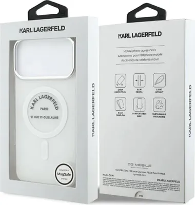 Produktbild von Karl Lagerfeld Iml Karl Rsg Logo Handyhülle Für Iphone 17 Pro Max    One Size