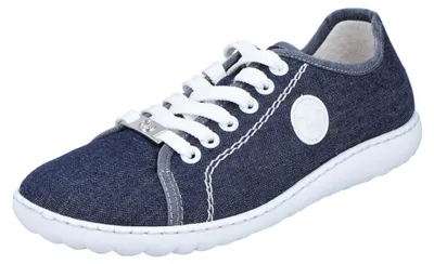 Zdjęcie produktu dla Rieker damskie sznurowane buty niskie niebiesko-białe, Kolor:niebieski, Rozmiar EU:40