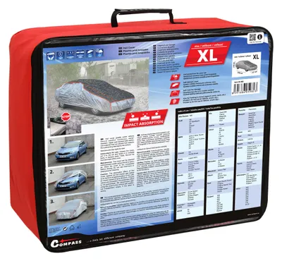 Produktbild von Compass 05982 - Auto Schutzhülle gegen Hagelschlag XL 530×177×119 cm