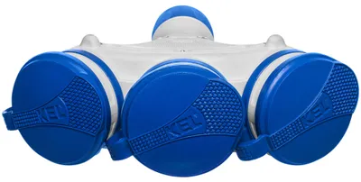 Productafbeelding van Drievoudige stekkerdoos Schuko, IP44, 3×2P+E, 16A, grijs-blauw, 250V, GN-X3/44S, EXTREM