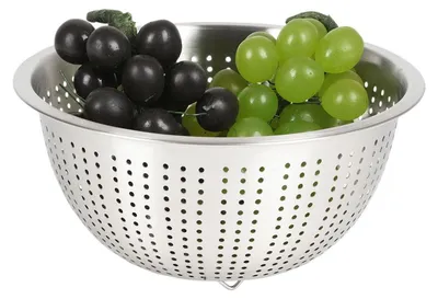 Image de BURI Passoire en acier inoxydable Passoire égouttoir Passoire à pâtes Passoire à salade Ø24
