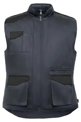 Imagen del producto de Roly Workwear - Chaleco "Armada" para hombre, con múltiples bolsillos, modelo LT5938 (talla S), color gris/