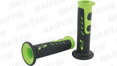 Produktbild von Progrip Griffgummi 725 Grün / Schwarz Offen Paar Ø22/25mm Länge 122mm