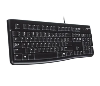 Obrázok produktu pre Logitech 920-002501, Plná veľkosť (100 %), Kábel, USB, QWERTY, Čierna