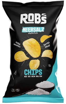 Produktbild von Rob's Chips Meersalz 120g