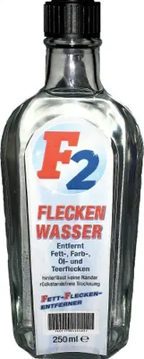 Produktbild von F2 Fleckenwasser 250ml - Entfernt Fett-, Farb-, Öl-, und Teerflecken
