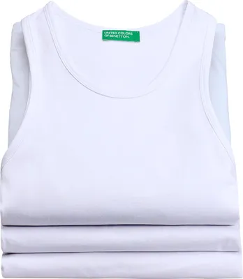 Produktbild von Benetton 3er Pack Trägershirts, hautfreundlich durch hohen Baumwollanteil