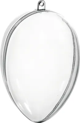 Produktbild von Acrylei 16 cm Dekoei transparentes Osterei Bastelbedarf 16 cm hoch