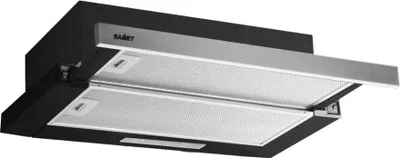 Immagine prodotto di Cappa sottopensile NEWSLIM60 nero con frontalino estraibile inox Samet